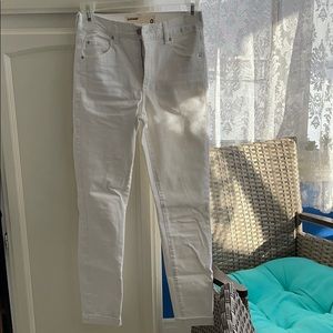 Garage white denim pants